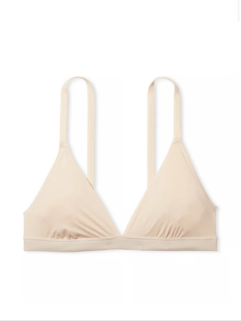 PINK Victoria's Secret Soft Nude Triangle Bralette Size XL - Picture 4 of 16